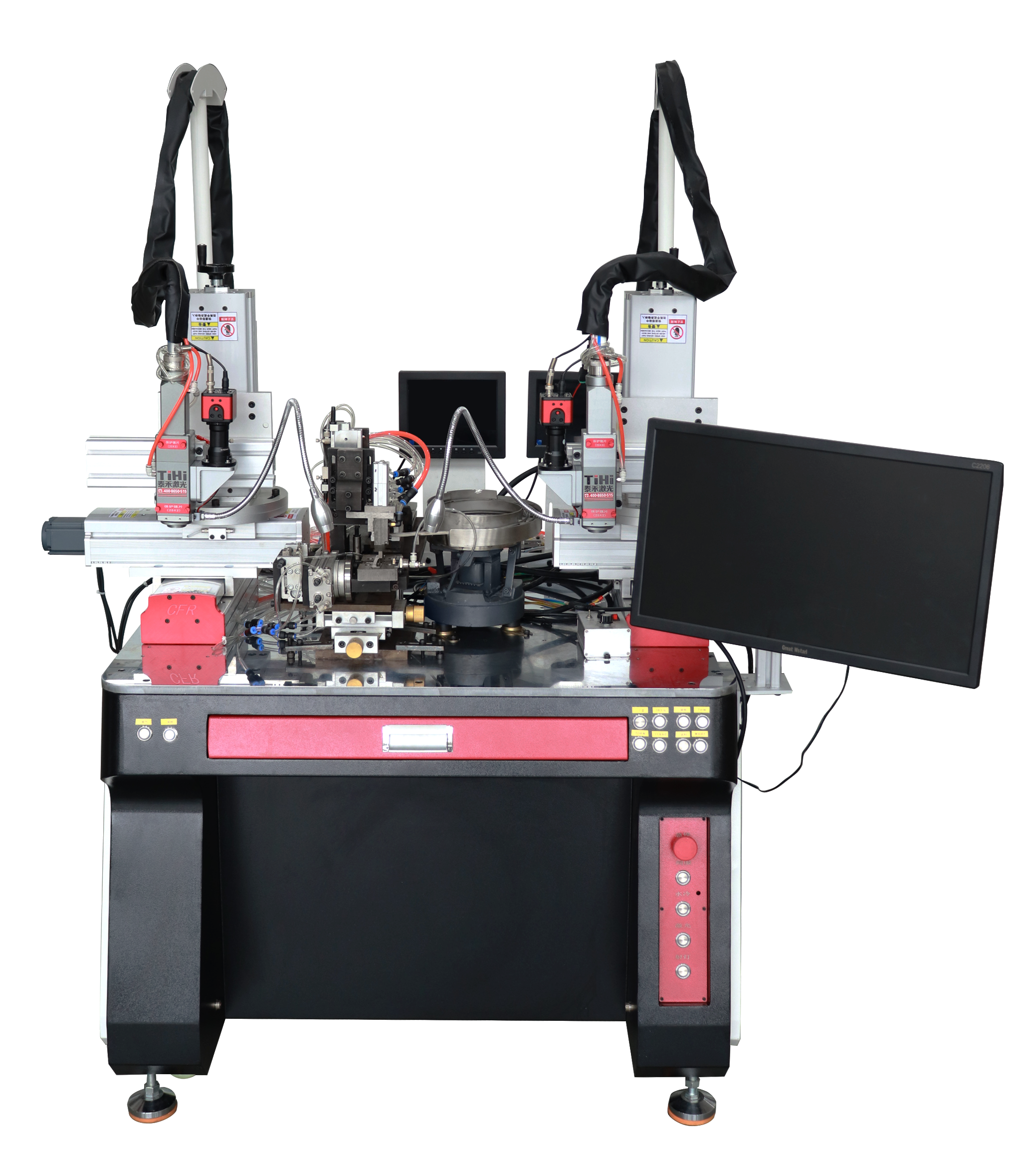 无框架双牙钉自动双头激光焊接机